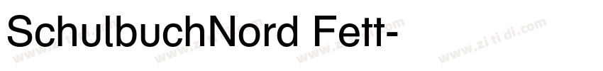 SchulbuchNord Fett字体转换